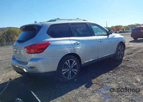 2019 Nissan Pathfinder Platinum из США, поврежденный, VIN 5N1DR2MM5KC649645